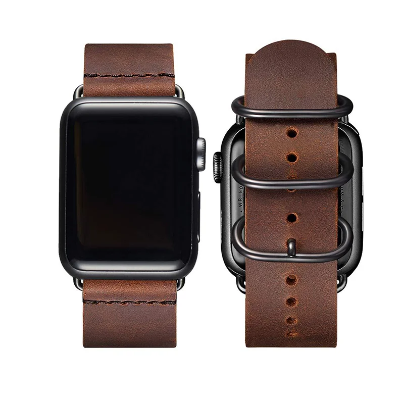 Women Accessories Business - Three-Loop Soft Genuine Leather Watch Band