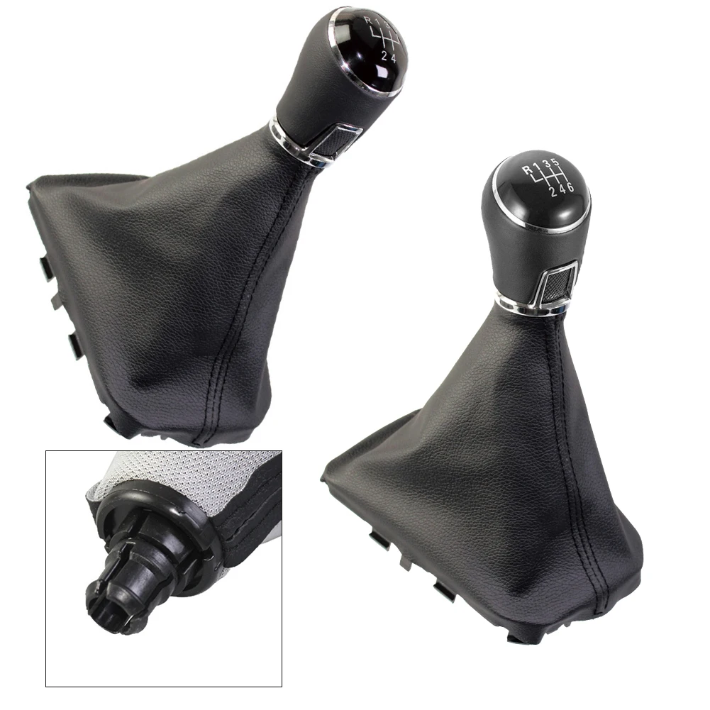 

190*150*60mm Car Gear Lever Knob Upgrade 5-Speed 6-Speed Leather Plastic Metal Material Longevity And Reliability