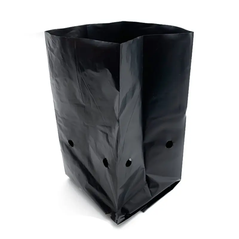 M12K-1000Pcs PE Seedling Bags With Air Holes For Gardening Plants 14X15cm