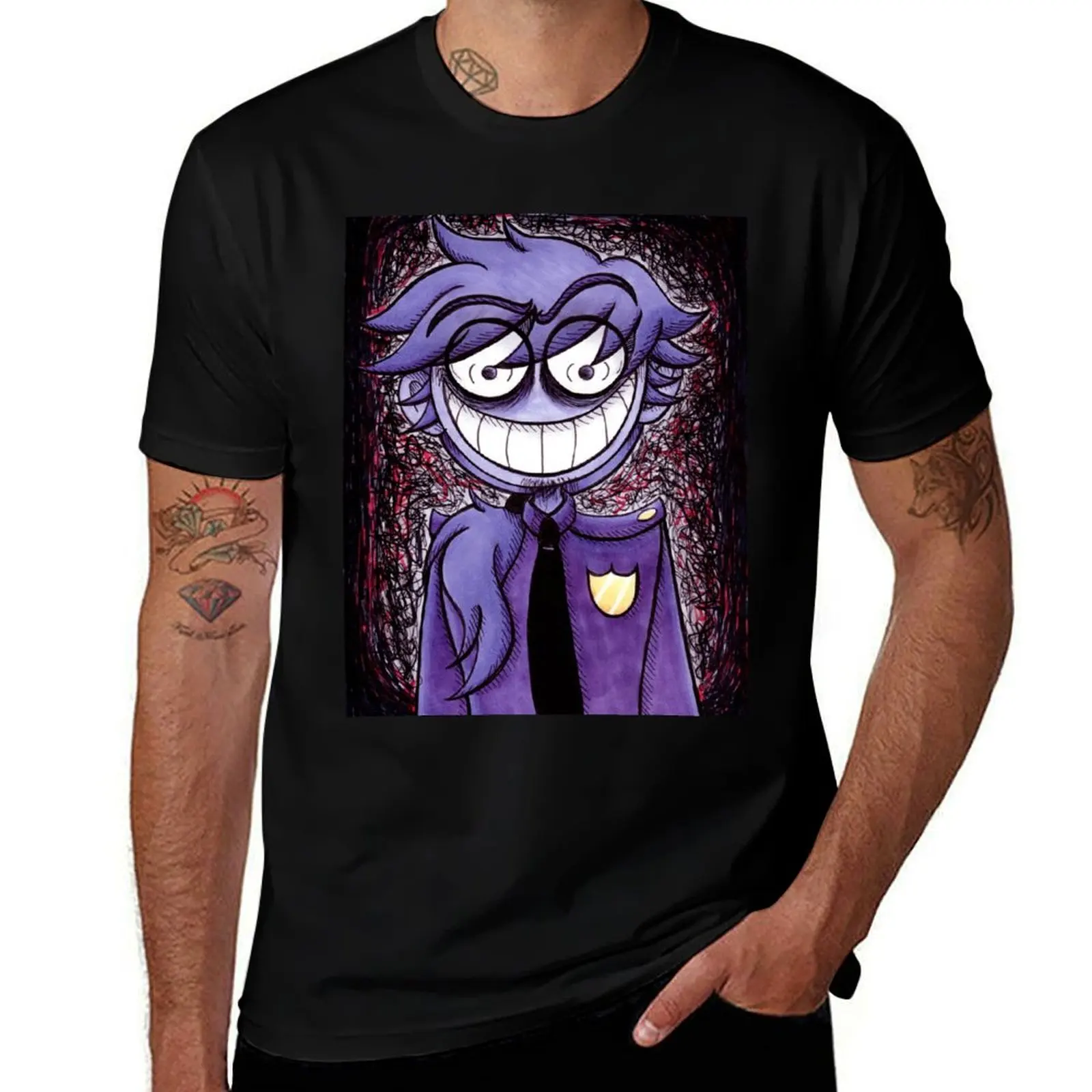 

Purple Guy - William Afton - Smile T-Shirt Fashion Simple Casual Tee Shirt
