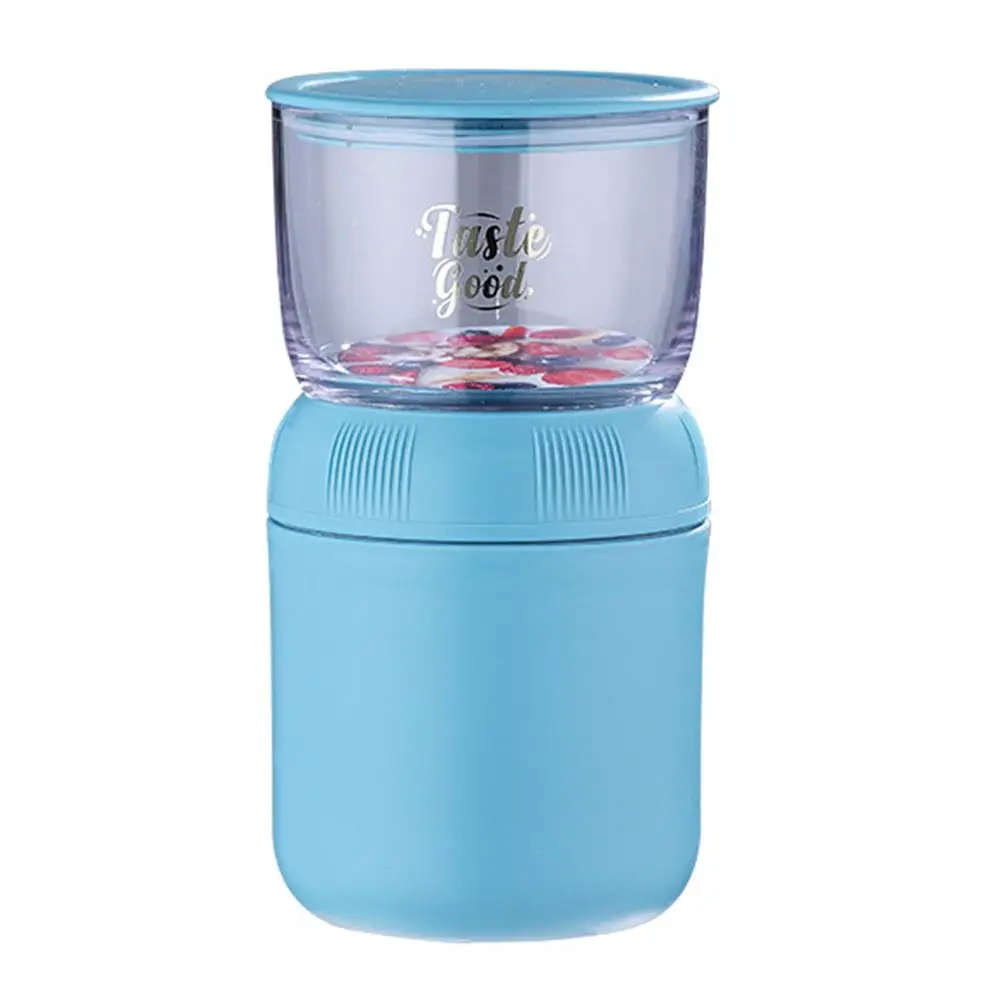 Children Breakfast Portable Milk Combined Food Box Safe PP Silicone Baby Tableware Children'S Tableware Storage Plastic