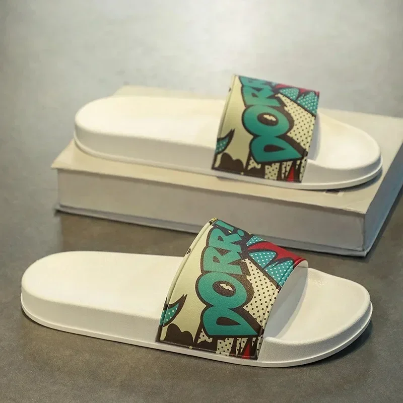 

Slippers for Men Sandals Bathroom Slippers Shoes for Men Soft and Comfortable Non-slip Couple Women Home Shoes Unisex Fashion