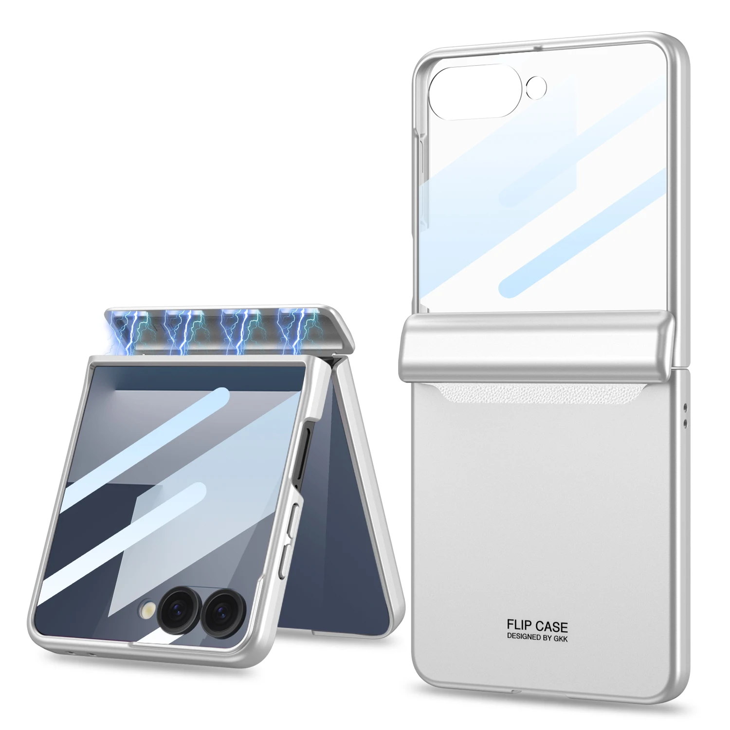 Magnetisch scharnier Alles inbegrepen hoesje voor Samsung Galaxy Z Flip 7 6 Buitenscherm Beschermende matte harde hoes voor Galaxy Z Flip7 hoesje