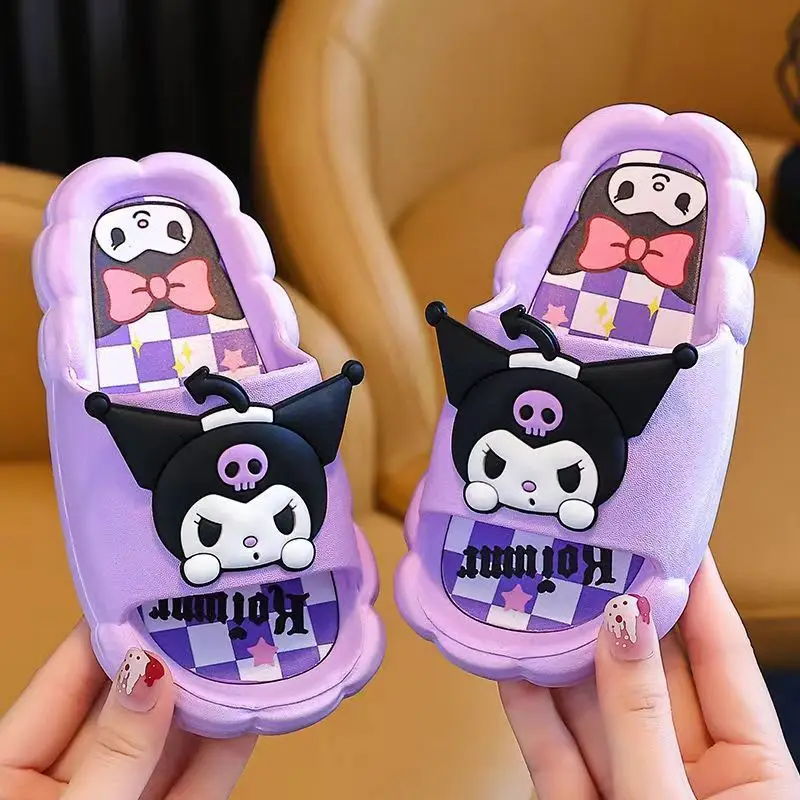 2 個サンリオ Y2K ハローキティクロミ子供用スリッパかわいい女の子四季屋内入浴ノンスリップベビー親子スリッパ
