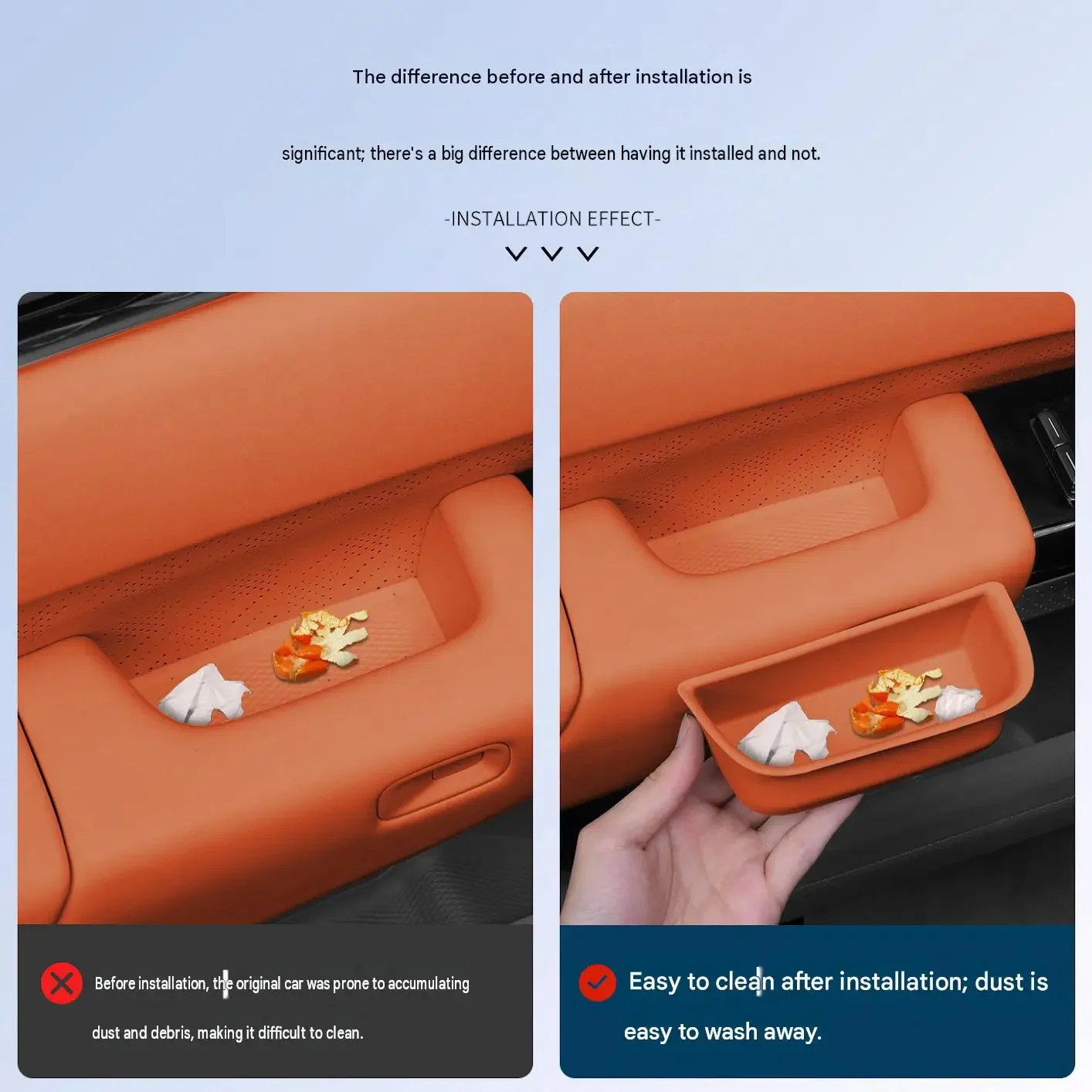 [Fast Shipping] Zeekr 7X Car Door Handle Silicone Storage Box, Car Window Button Silicone Protective Mat, Car Supplies 2