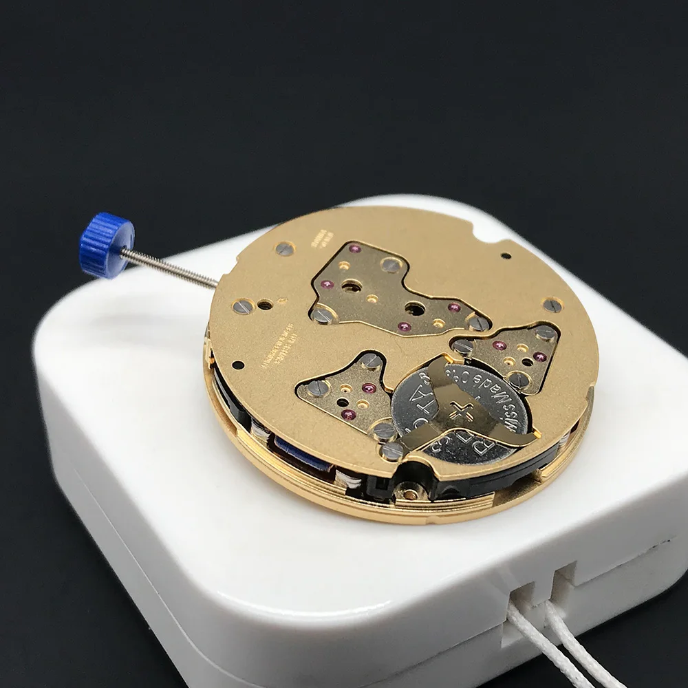 Original Ronda Gold 5030/5030D 13 Jewels Quartz Watch Movement Replacement Accessory Built-in Battery