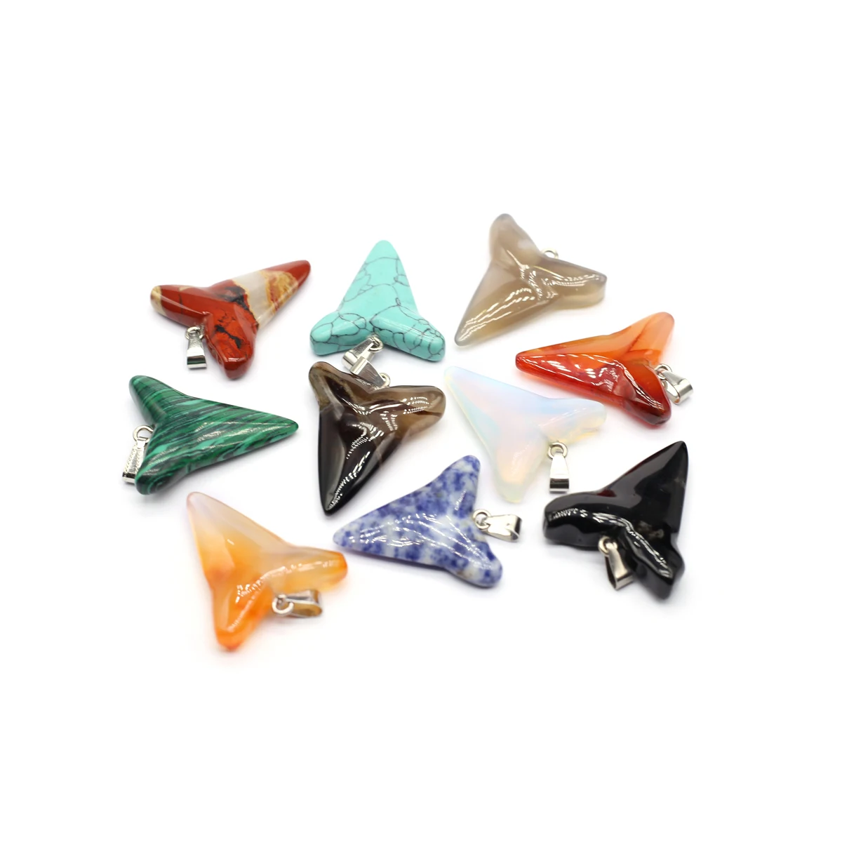 

5PCS Wholesale Natural Stone Sodalite Triangle Pendant Jewelry Making DIY Necklace Earrings Accessories Gifts 38x33mm