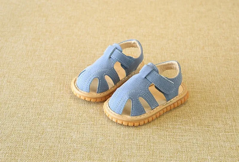 Baby Quietsch-Sandalen für Sommer, Kleinkinder Jungen Mädchen, Niedliche Freizeitschuhe, Rutschfeste Indoor-Lauflernschuhe – Detail 7