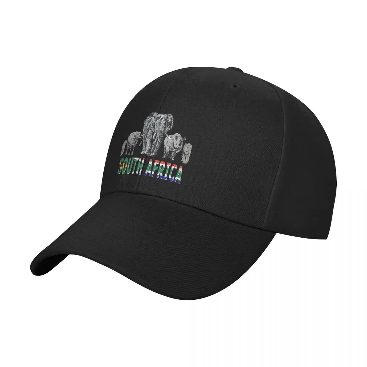 

Africa's Big 5 for South Africa Wildlife Fans Baseball Cap black Sun Hat For Children Designer Man Women's