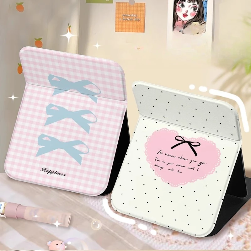 

Foldable Flexible Mirror Rectangle Nordic Women Creative Standing Mirror Dorm White Espejos Decorativos Home Accessories
