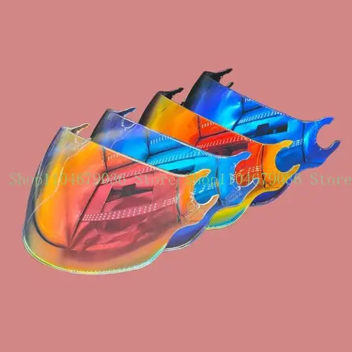Visera unisex colorida para casco, visera repuesto, accesorios para motocicleta, fácil instalación, adecuada para OF562 duradera