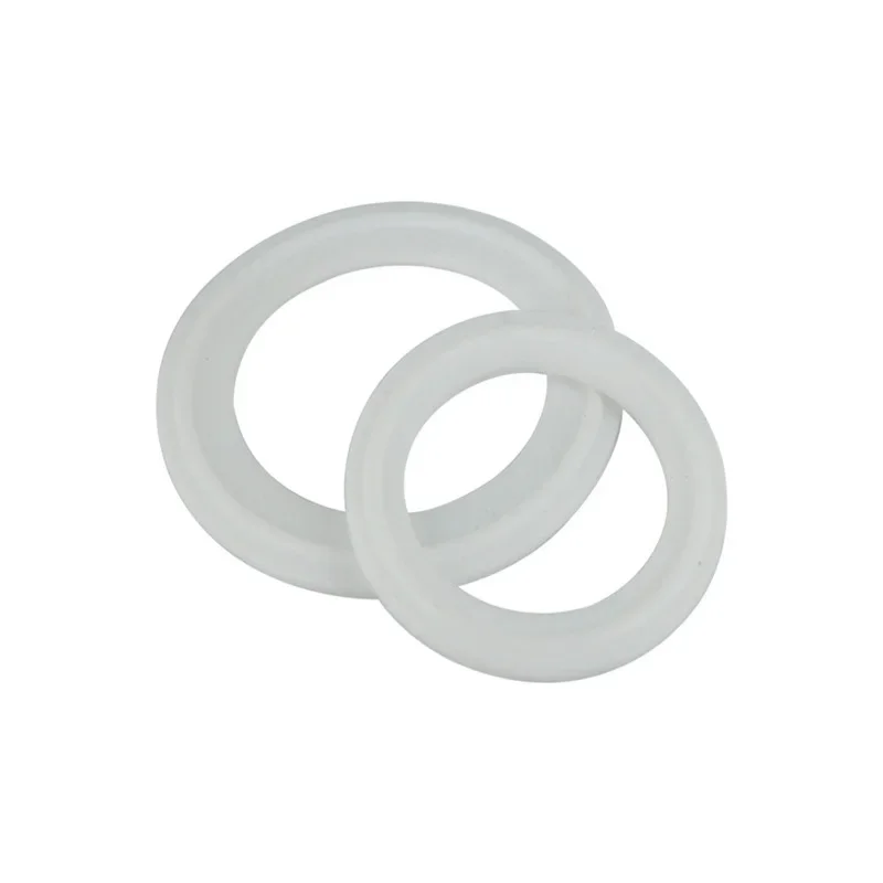 2pcs Φ45 Φ51 Φ57 Φ63 Φ76 Stainless steel clamp hoop tetrafluoroethylene washer PTFE tetrafluoro round sealing ring chuck gasket