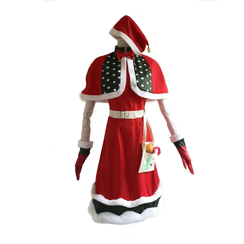 

Identity V Cosplay Costume Christmas Dress Doctor Christmas Theme Cosplay Dress Women Santa Claus Suit With Hat