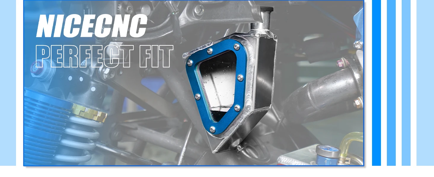 NICECNC Für Yamaha Raptor 700 ATV Überlauf-Kühlmittelbehälter für Raptor 700R 2013-2026 Aluminium 1PE-F1871-00-00 – Detail 4