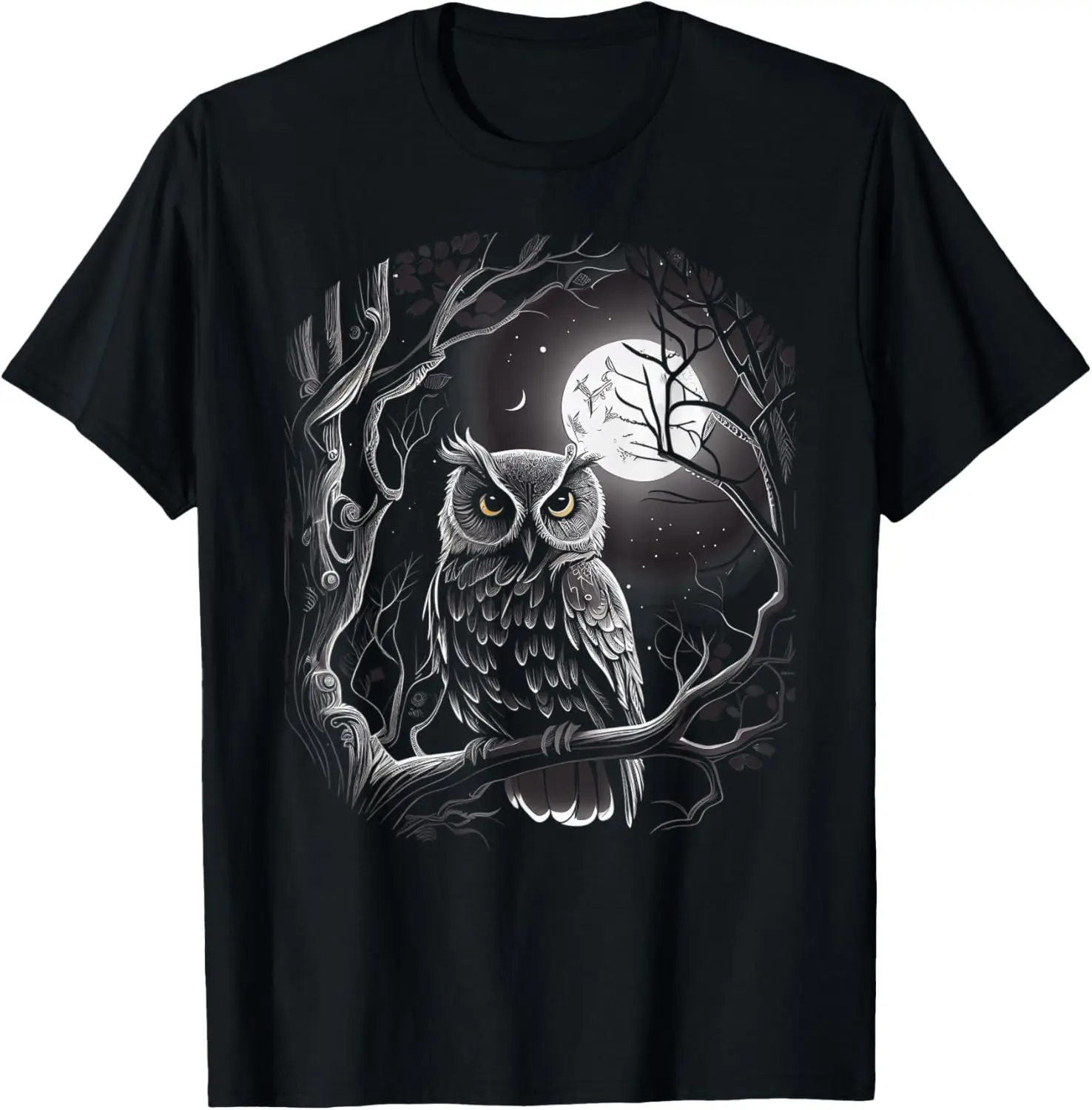 Wise Owl Birds Graphic for Men Women Boys Girls T-Shirt