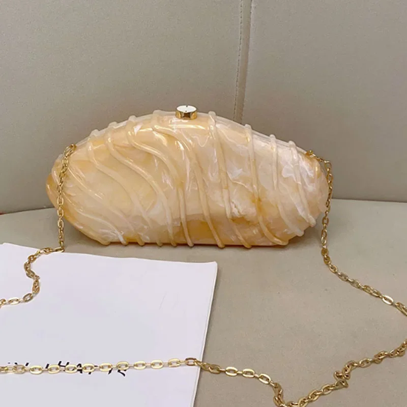 موضة الاكريليك حقيبة صغيرة فاخرة عبر الجسم حقيبة ساعي محفظة حقيبة المرأة فتاة حفل زفاف مساء #4