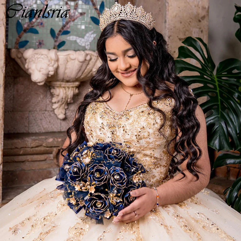 Женское бальное платье принцессы, платья для Quinceanera с накидкой, кружевной корсет с аппликацией, платья 15 лет