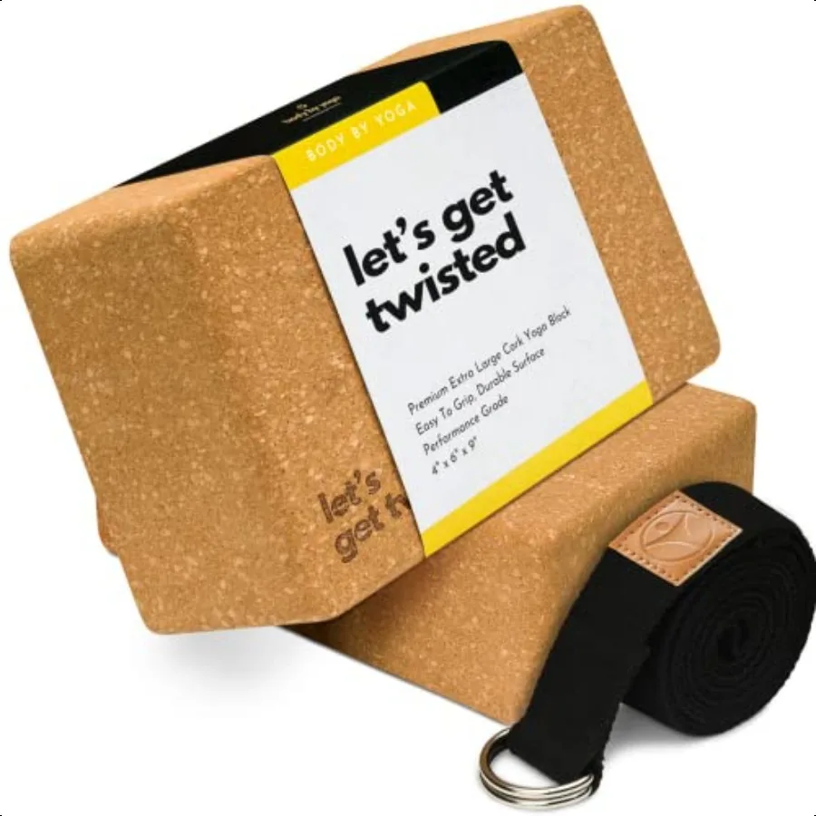 Premium Cork Yoga Blocks Extra Large Yoga Block 2Pack or Extra Tall 1Pack for Iexible Yogis Natural HighDensity Cork for erior