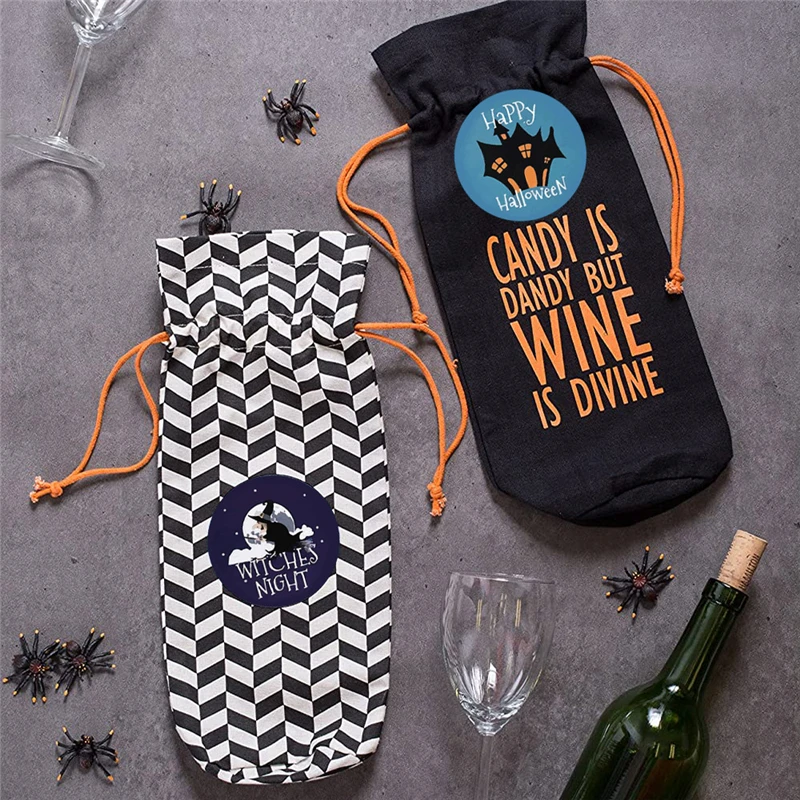 500 шт., наклейки на Хэллоуин, тыква, призрак, круглые печатные наклейки ручной работы для детей, наклейки на Хэллоуин, искусственные украшения, подарки, наклейки