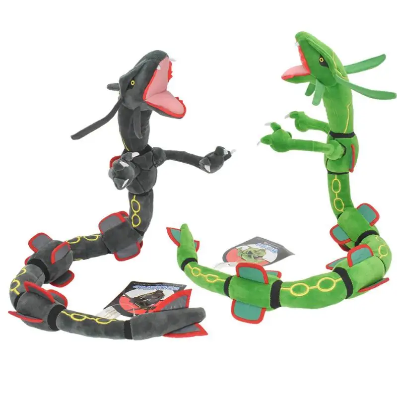 Kawaii Pokemon Anime Peripherals Rayquaza Deformable Cartoon Plush Doll Girl Bed Pillow with Skeleton Birthday Gift