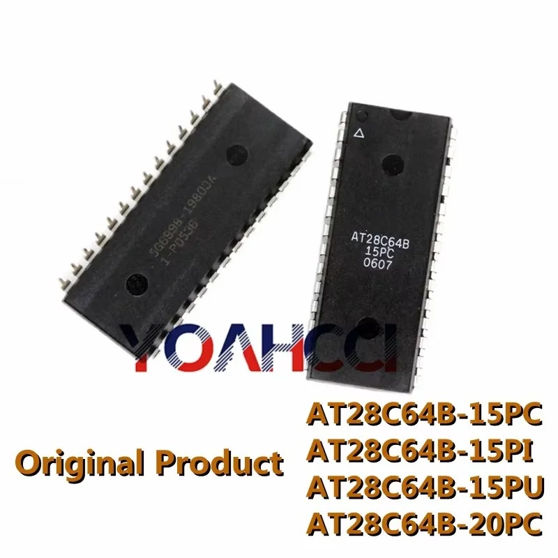 AT28C64B-15PC, AT28C64B-15PI, AT28C64B-15PU, AT28C64B-20PC (5-50 pezzi) Spedizione gratuita Chip IC EPROM OTP, originale disponibile