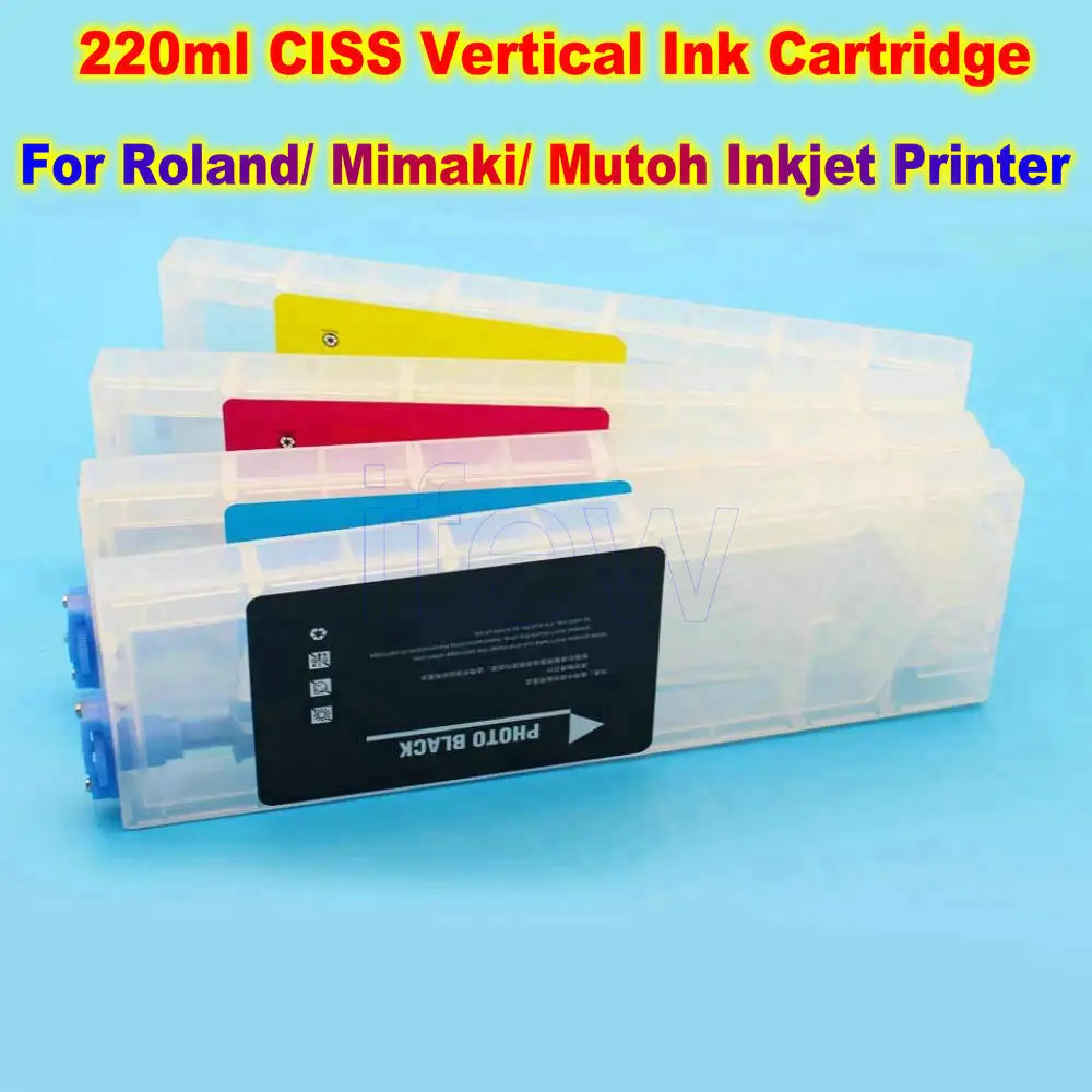 

Printer Ciss For Roland Mimaki Mutoh Ink Supply System ink Cartridges RA RE640 220ml CISS Continous Vertical Ink Cartridge Part