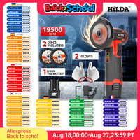 HILDA 3inch Mini Angle Grinder Handled Angle Grinder Multifunctional Cordless Cutting and Polishing Rechargeable Electric Tool