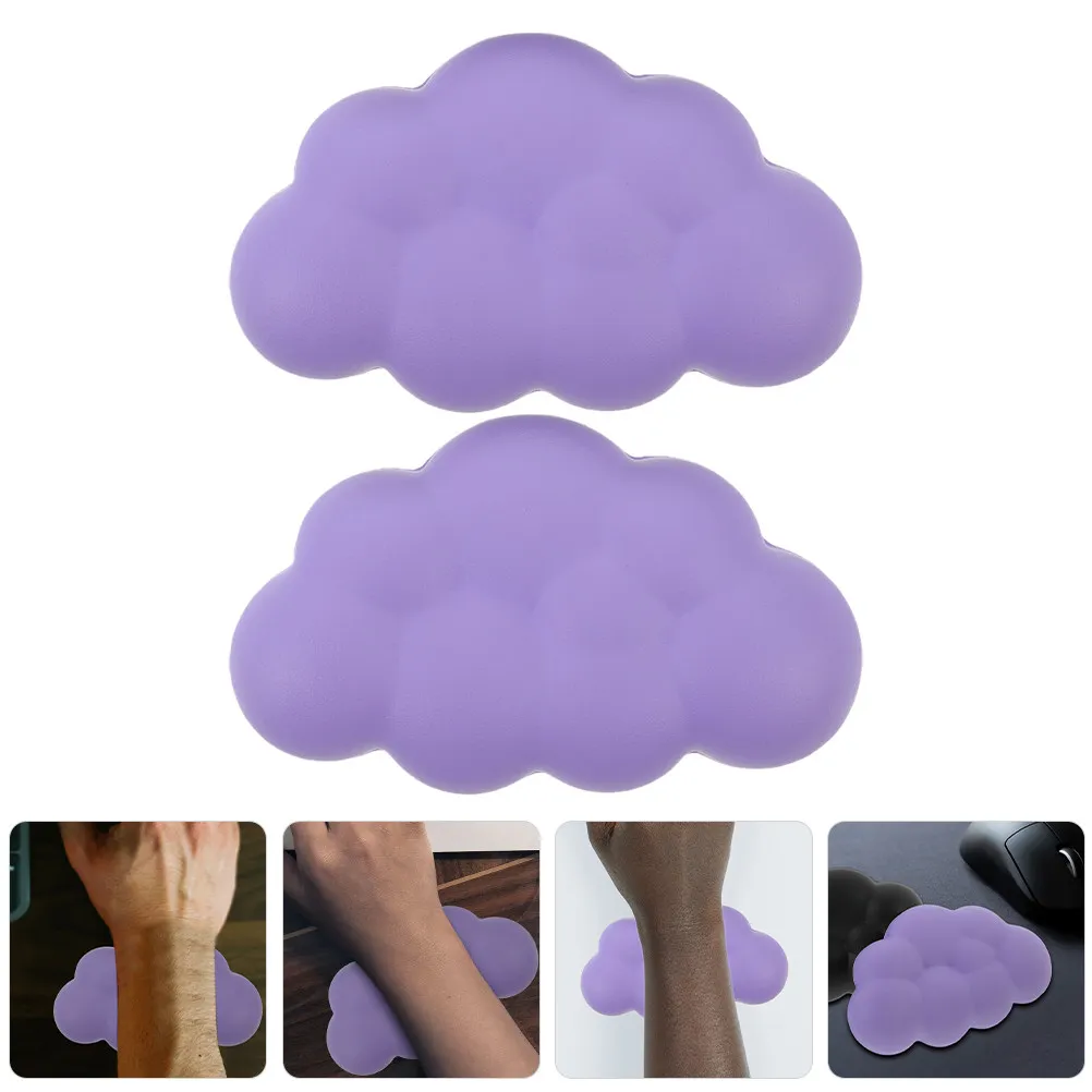 

Комплект из 2 эргономичных подставок для запястий для клавиатуры, удобные опоры для рук, подходят для офиса и набора текста на компьютере