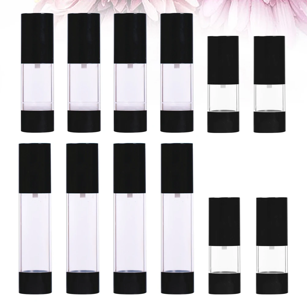 

12 Pcs Lotion Dispenser Bottle Portable Travel Subpackaging Container Mini Empty Black