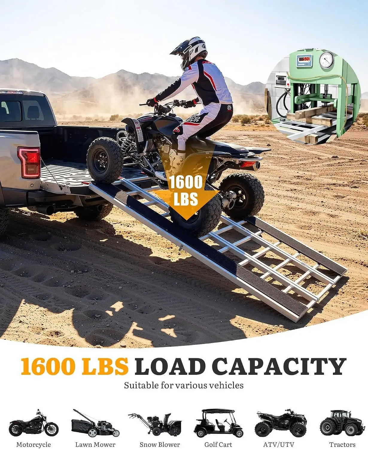 Tri-fold Aluminum Loading Ramp - 85