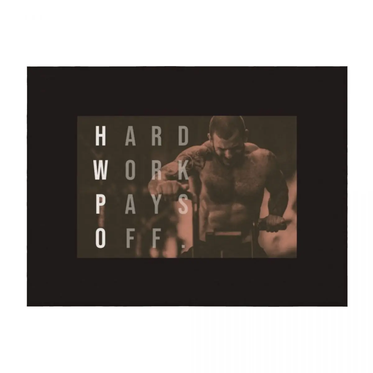 

Mat Fraser - CrossFit - Hard Work Pays Off - HWPO Throw Blanket Custom Decorative Beds Blankets