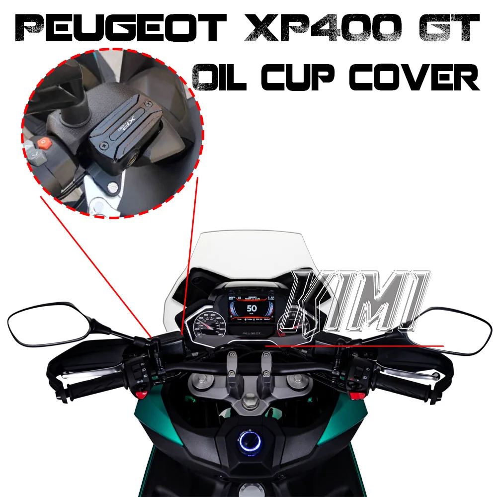 

Motorcycle Modified Brake Upper Pump Cover Oil Cup Decorative Cover Accessories For Peugeot XP400 GT 2024