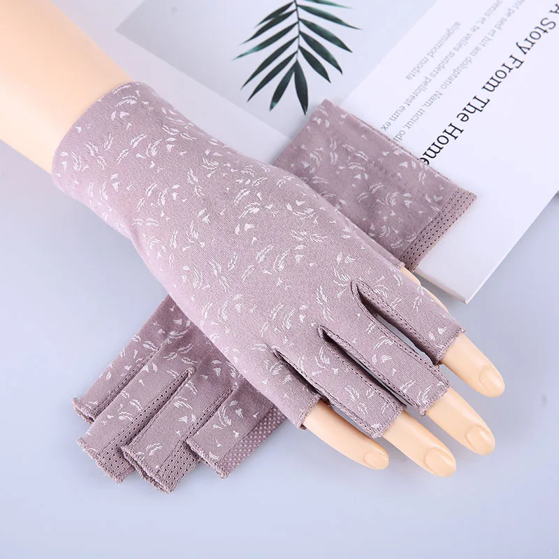 Leichte Halbfingerhandschuhe für Damen für den Sommer, fingerlose Touchscreen-Handschuhe für Frühling und Herbst, geeignet für den Außenbereich