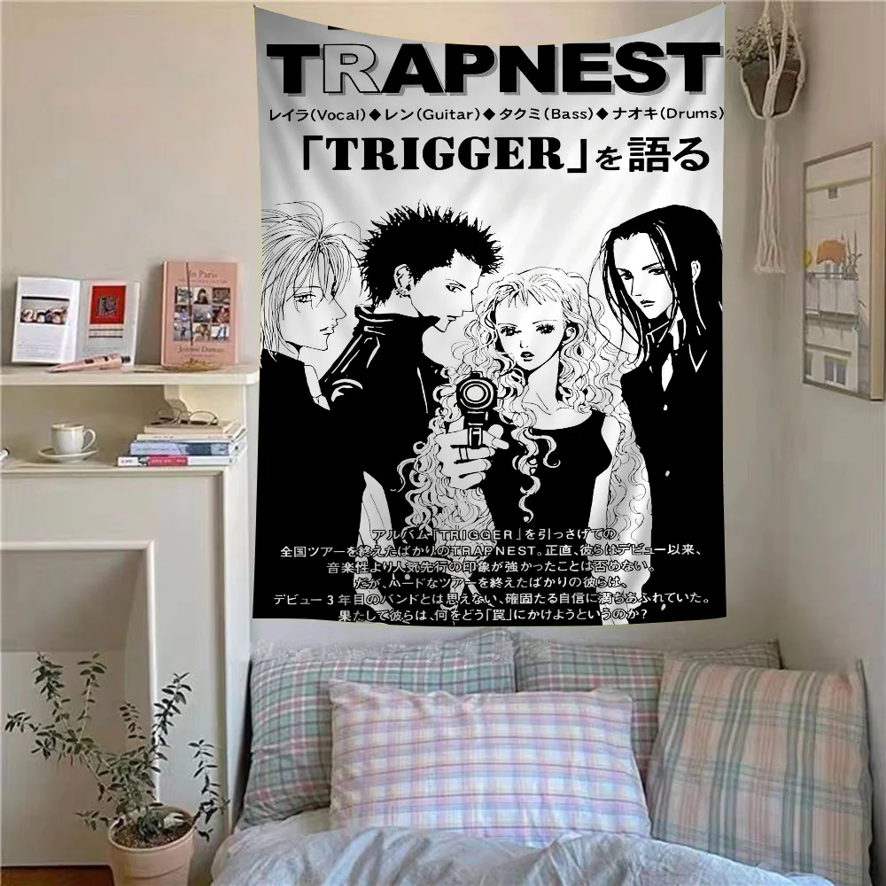 Japanischer klassischer Anime NANA High School DxD Hippie Wandteppich Kunst Wohnzimmer Schlafsaal Deko Heimdekoration Hängende Wandteppiche – Detail 16