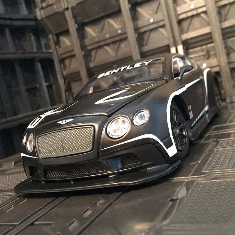 1/24 Schaal Bentley Continentale Gt3 #7 Race Speelgoed Automodel Legering Diecast Pull Back Simulatie Speelgoed Voor Kinderen Souvenirs Geschenken