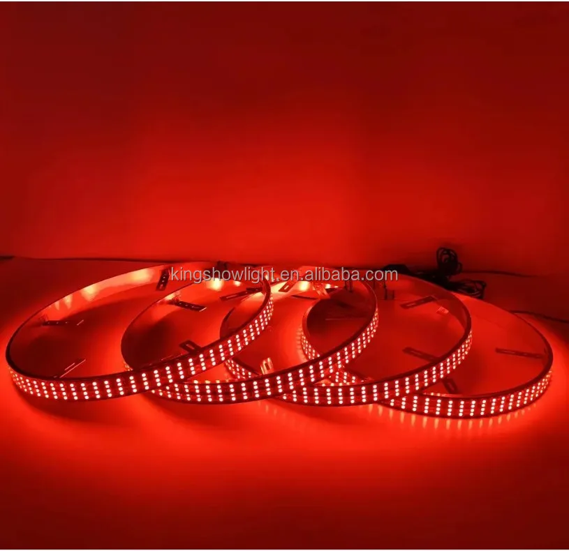 KSS 17inch Quad Row Dream RGB Chasing Color Led Wheel Rings Light BT Sync Remote Control Rim Tire Light