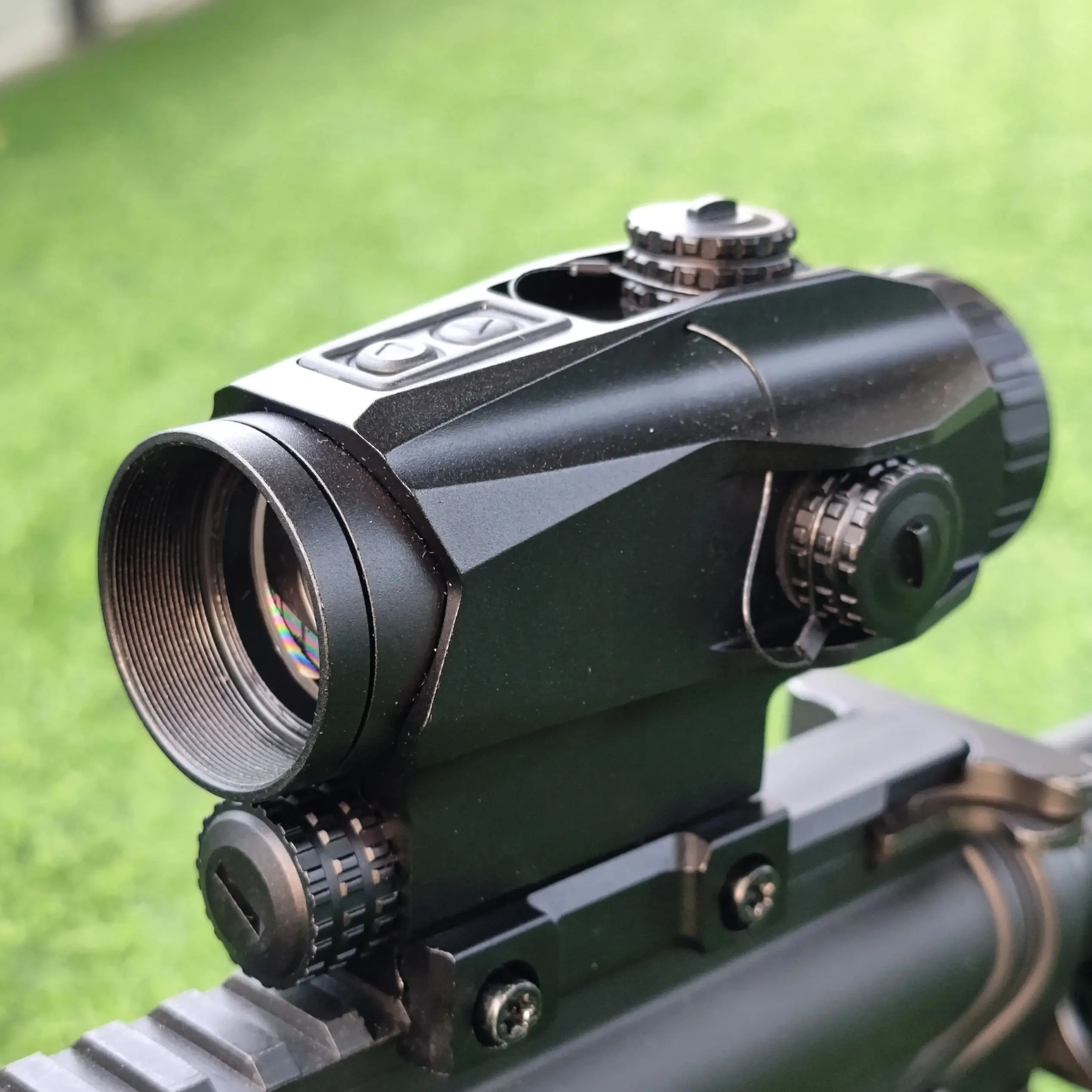 3X30 Prism Scope 3X Magnifier Red/Green MOA/BDC Reticle Shake Wake for 5.56 .308 Rifle Scopes