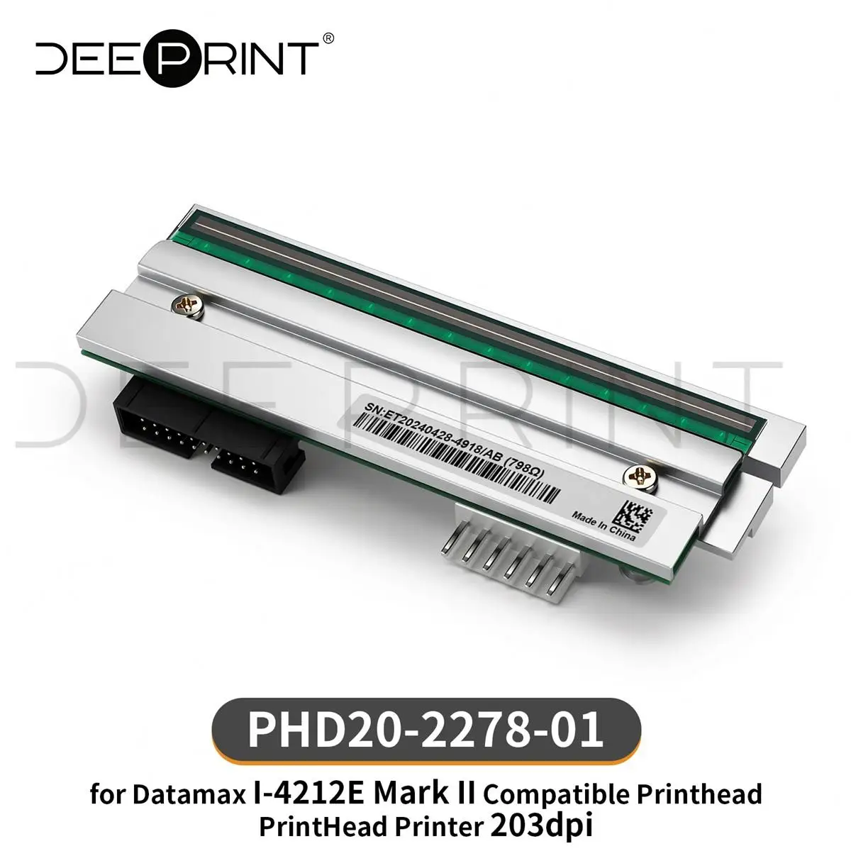 PHD20-2278-01 203DPI Thermal Printhead for Datamax I-4212E Mark II Barcode Label Printers Print Head | 3-month warranty