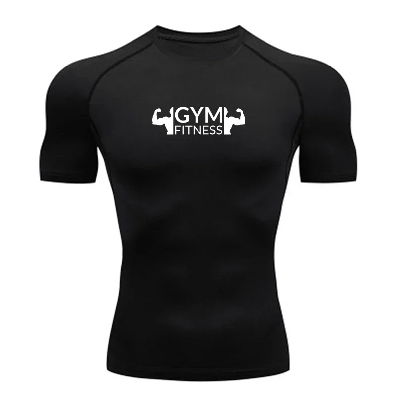 Camiseta de compresión para hombre, ropa deportiva de superhéroe para gimnasio, correr, Rashgard, de secado rápido, de manga corta, nueva