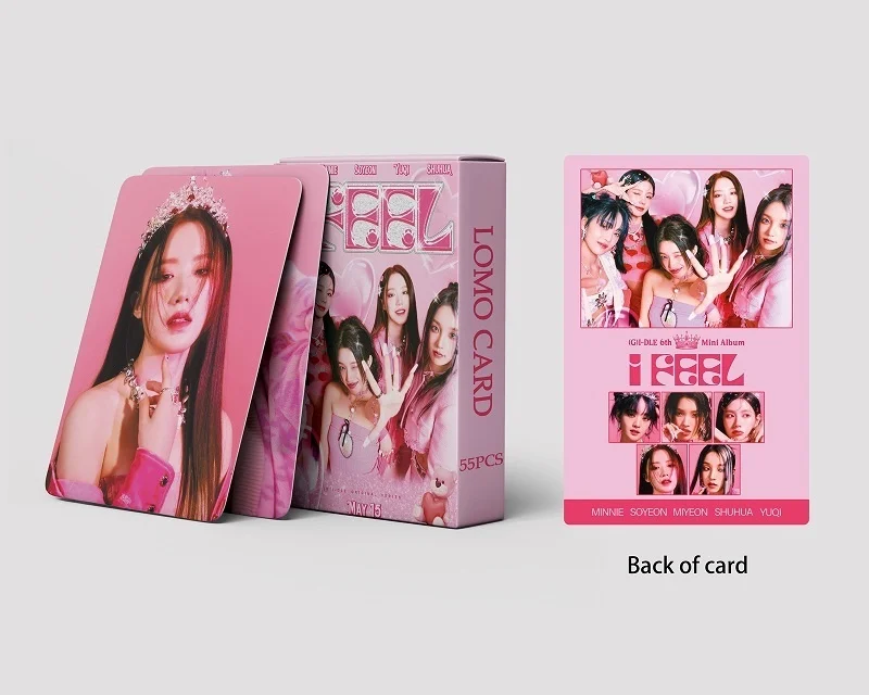 Imagem -05 - Álbum de Cartão Postal Kpop Minnie para Meninas g I-dle eu Sinto Cartão de Aniversário Queimar Cartão Fotográfico Presente para Fãs Lomo Gi-dle 55 Pcs Per se