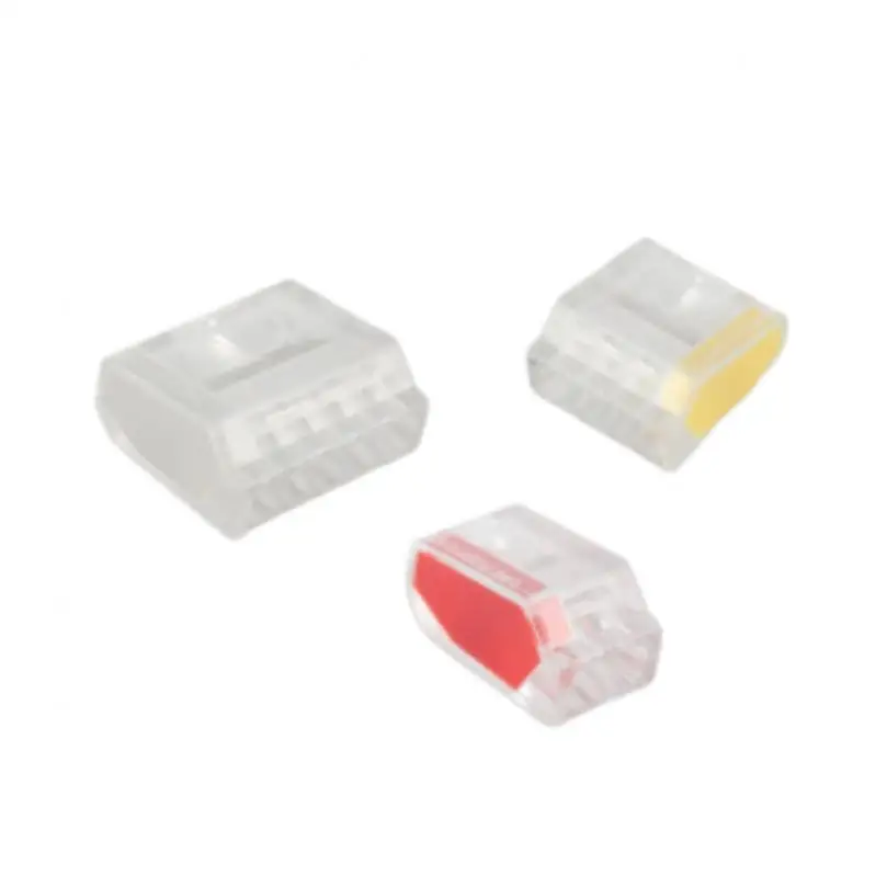 Mini Fast Wire Connector, Push - In cabo conector, fácil identificação, cor codificada, 2Port, 3Port, 4Port, 5Port, 1 peça