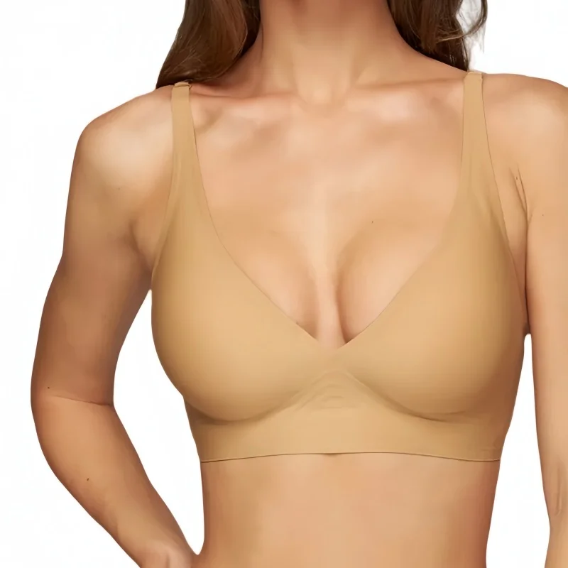 Sexy Nahtlose Bhs Für Frauen Draht Freies Nonwire Push-Up Büstenhalter V-ausschnitt Bralette frauen Weiche Unterwäsche Weibliche Dessous Intime