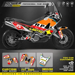 PowerZone Custom Team Graphics Backgrounds Decals for Stickers Kit For KTM ADVENTURE 2003-2016 ADV 990 Motorcycle Stickers 003
