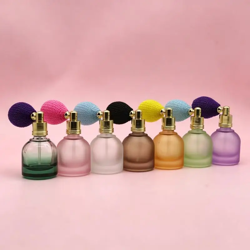 Colorful Premium Mini Airbag Perfume Bottle, Round Refillable Portable Perfume Sprayer, Travel Decor Gift for Women