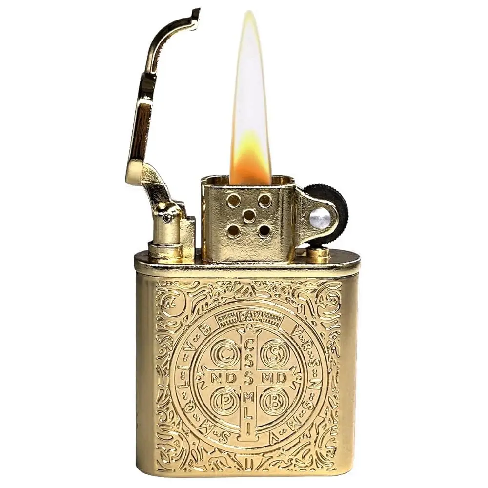 

Ailexpress Recommendation - Lighters Vintage Trench Lighter Creative Butane Personality Lighter for Collection/Decorative/Gift/P