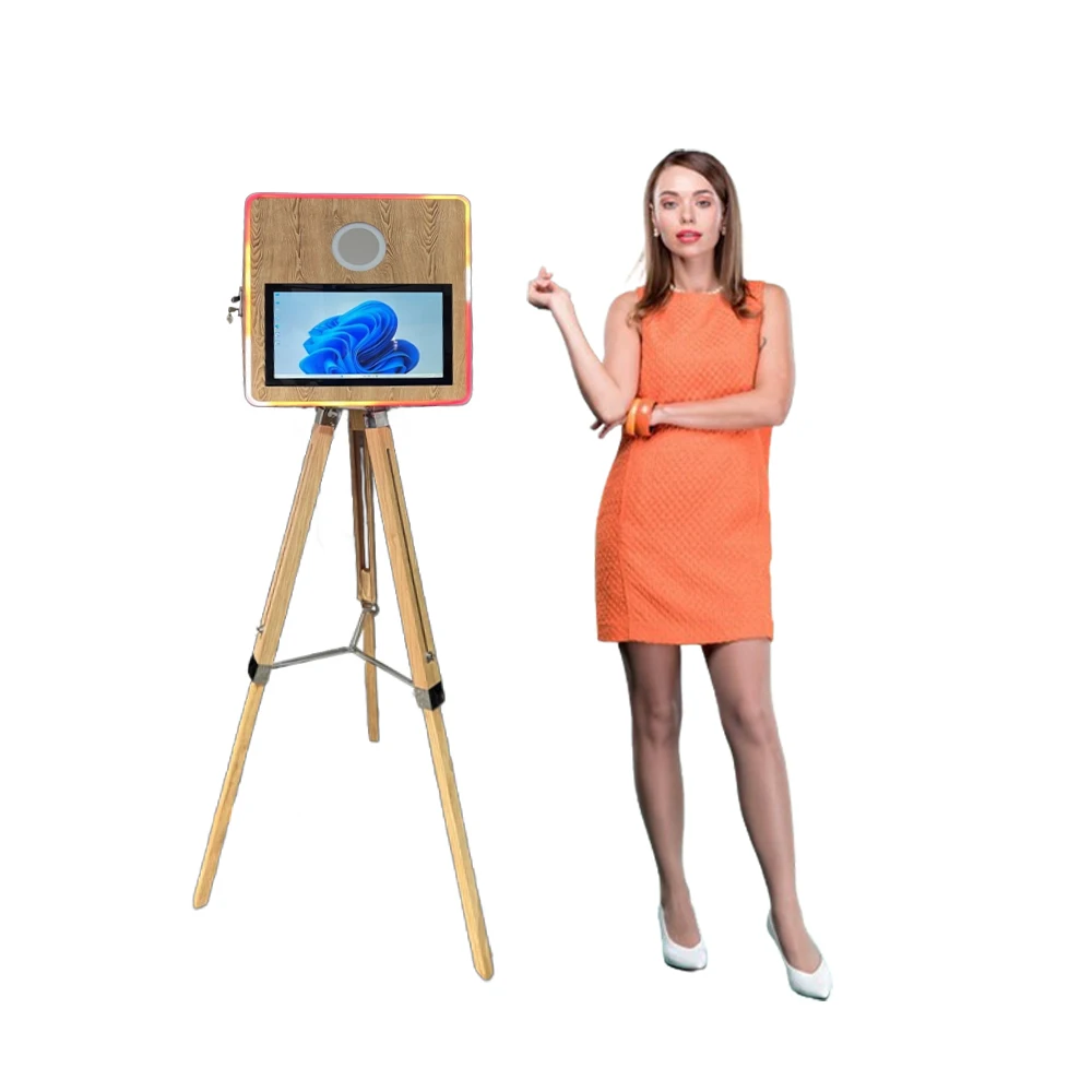 

Wholesale Retro Party Automatic Mirror Photo Booth Machine Magic Mirror Photo Booth For Wedding Events