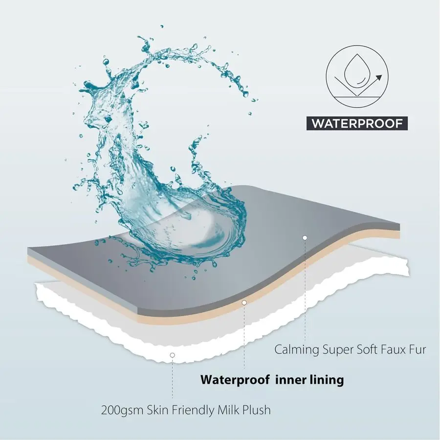 Dog Blanket, Soft Fleece Blanket for Couch Protector, Reversible Pet Blankets Furniture Protector Cover for Small Medium Large D