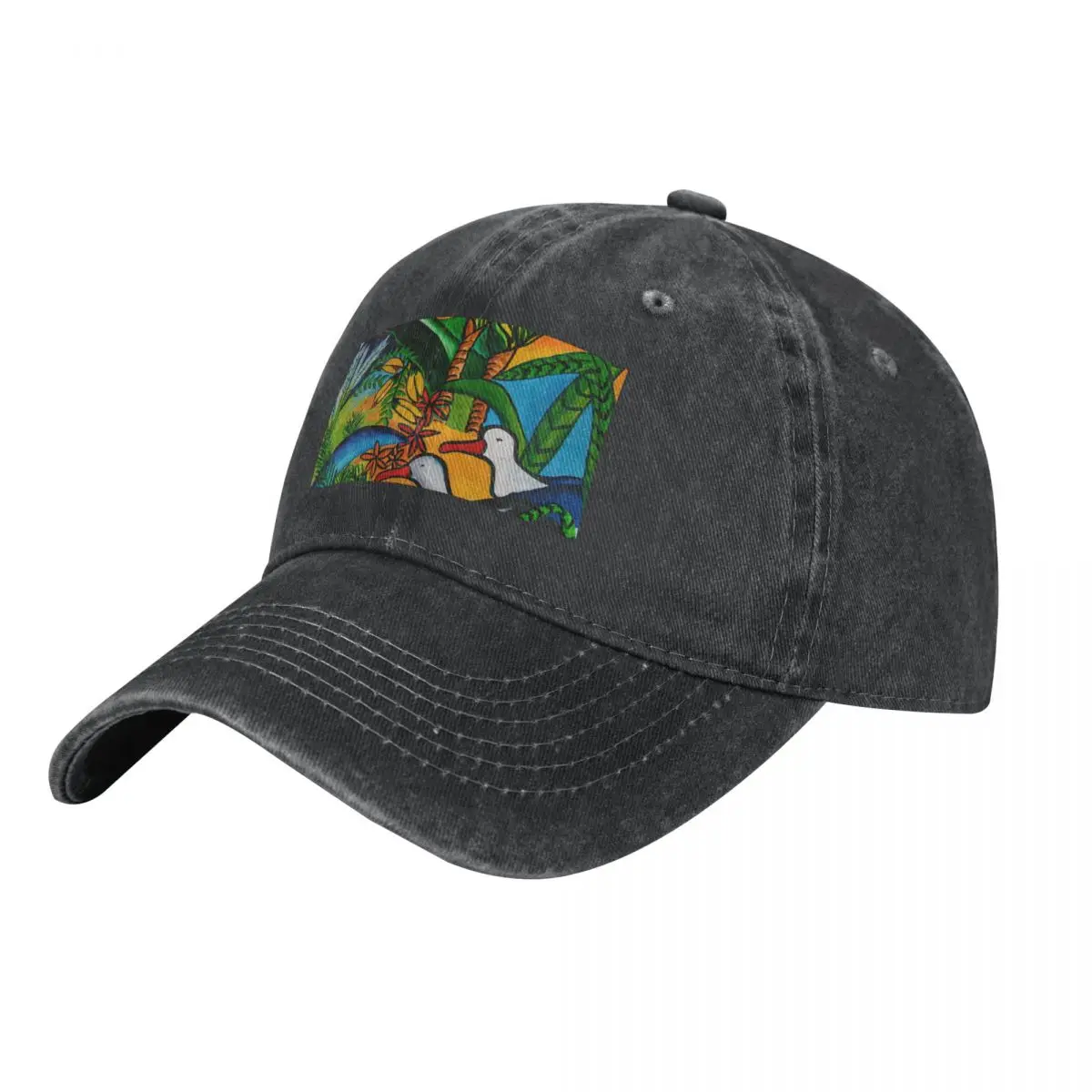 Native New Zealand in its vibrant glory Cowboy Hat Sunhat summer hat Visor Golf Hat Man Mens Caps Women's