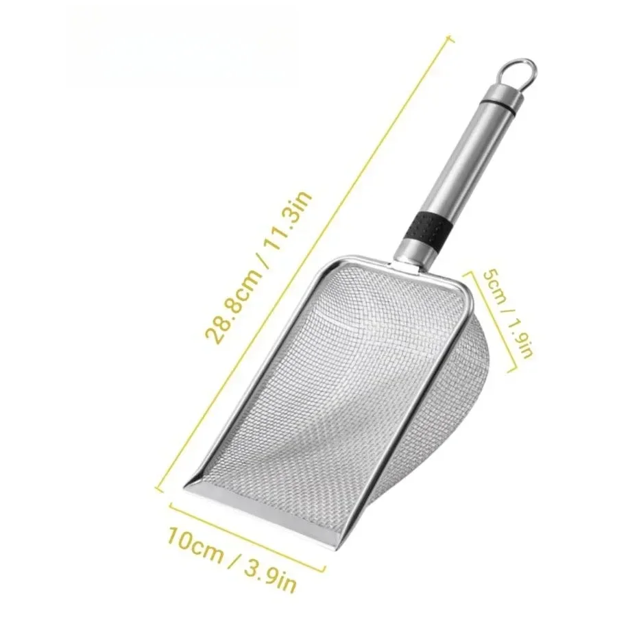 Stainless Steel Cat Litter Scoop – Durable, Easy Clean, Ergonomic Handle, Rust-Resistant, Ideal for Quick Waste Removal image 5