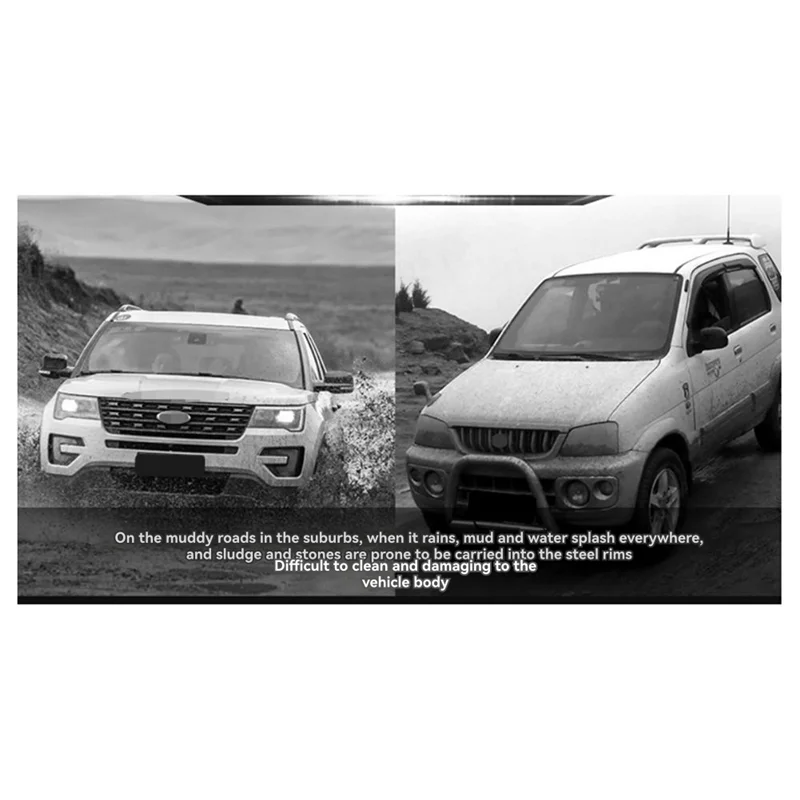 

For Cadillac Escalade 2007-2020 4Pcs Car Mud Guards Splash Flaps Mud-Fender Accessories With Installation Parts